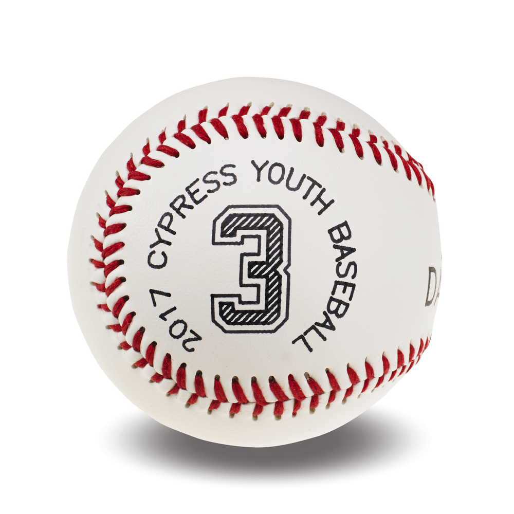 Custom Printed Baseball | Jersey Number and League Details