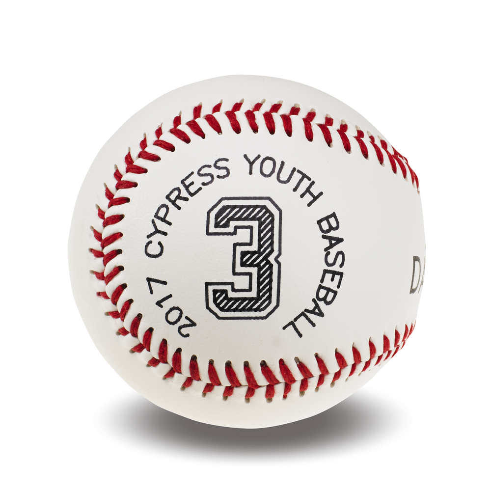 Customized Baseball | Jersey Number and League Info