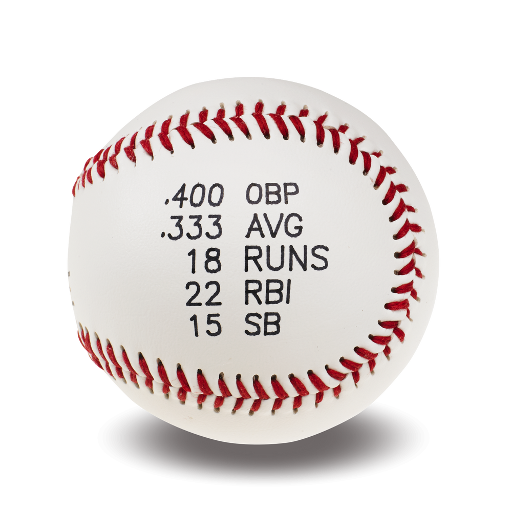 Custom Printed Baseball | Player Statistics